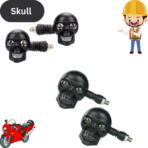 12V Skull Shape Running Indicator For BIke