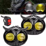 Bike LED OWL Shape Headlight with High Low Beam