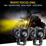 Bike LED OWL Shape Headlight with High Low Beam